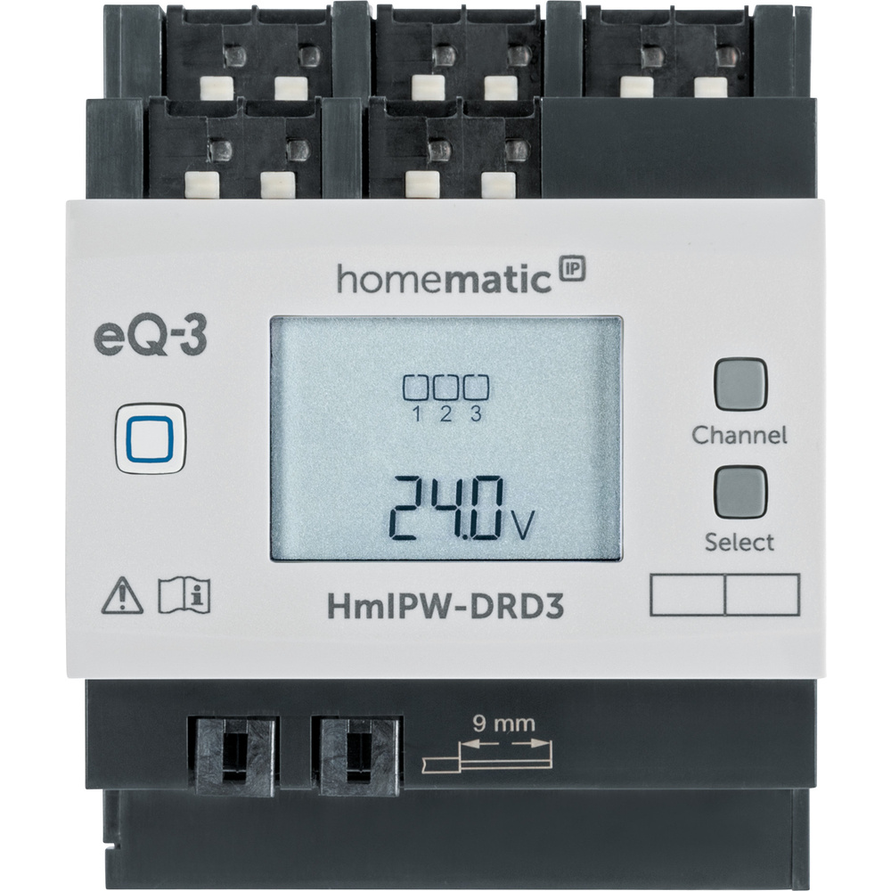 Homematic IP Wired Smart Home Dimmaktor – 3-fach, HmIPW-DRD3