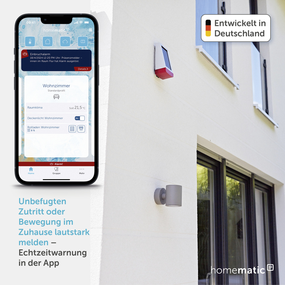 Homematic IP Smart Home Alarmsirene – außen, HmIP-ASIR-O