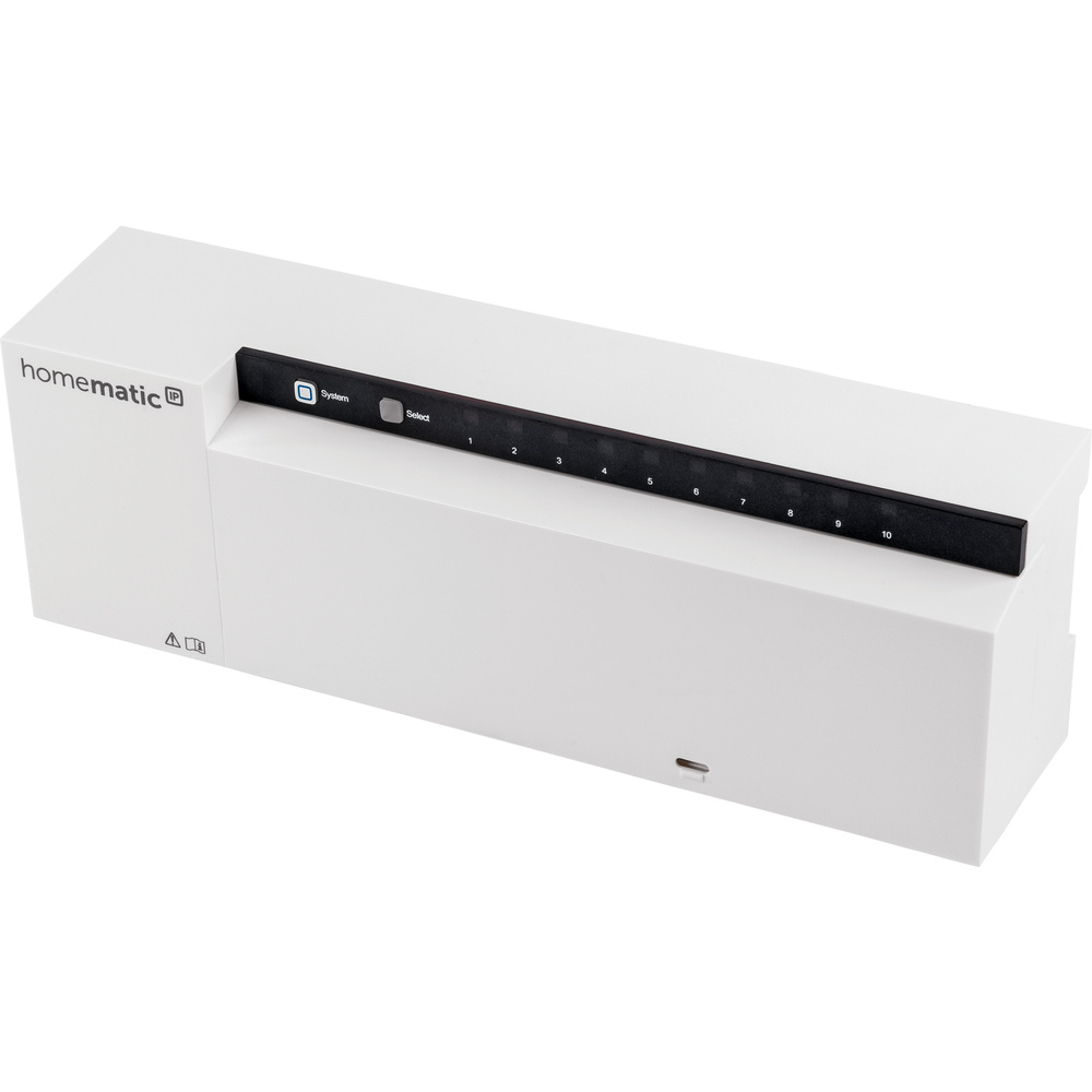 Homematic IP Wired Smart Home Fußbodenheizungscontroller – 10 Kanäle, 24 V, HmIPW-FAL24-C10