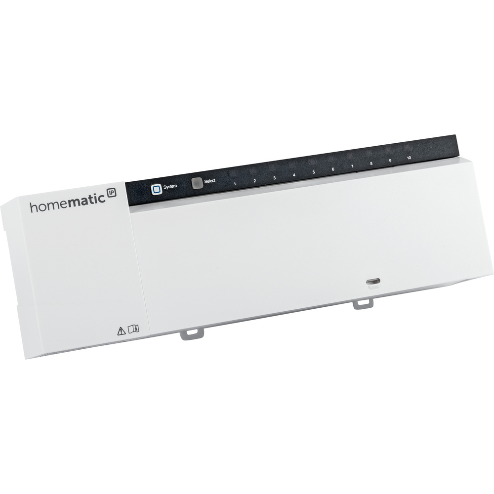Homematic IP Wired Smart Home Fußbodenheizungscontroller – 10 Kanäle, 24 V, HmIPW-FAL24-C10