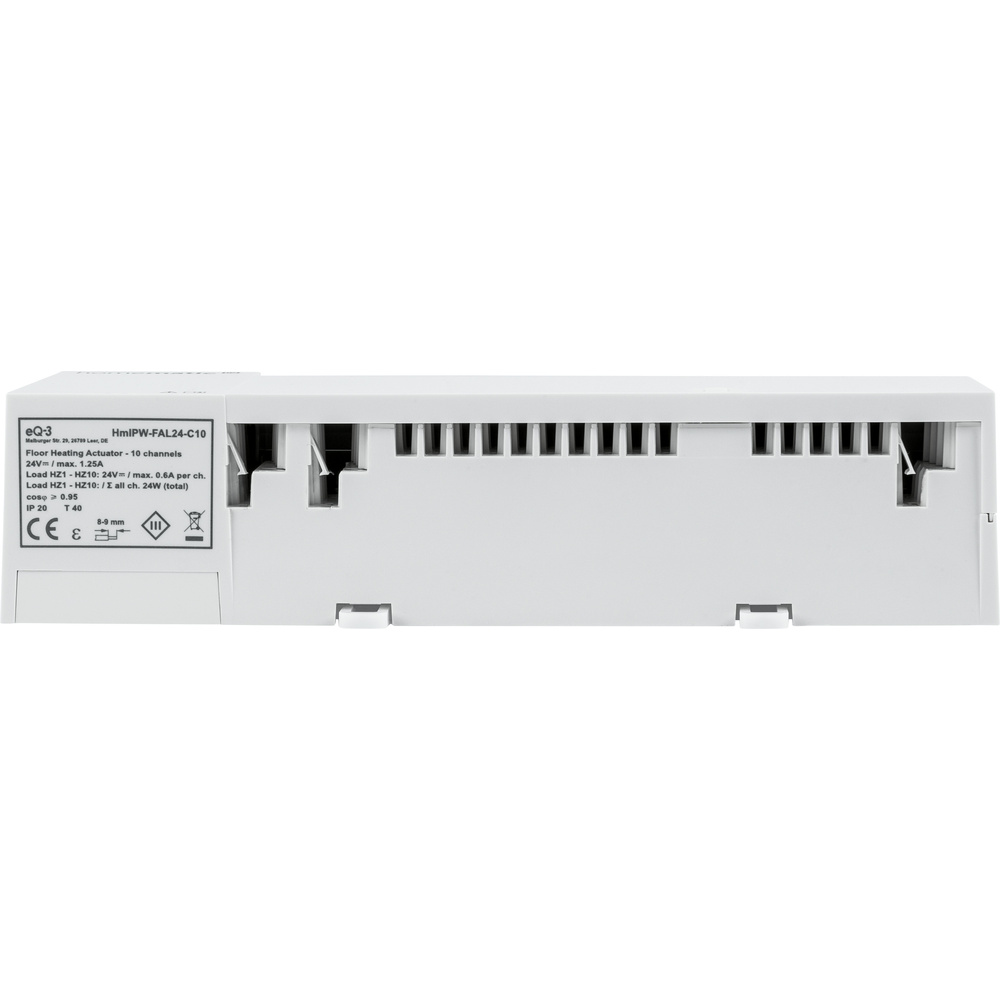 Homematic IP Wired Smart Home Fußbodenheizungscontroller – 10 Kanäle, 24 V, HmIPW-FAL24-C10