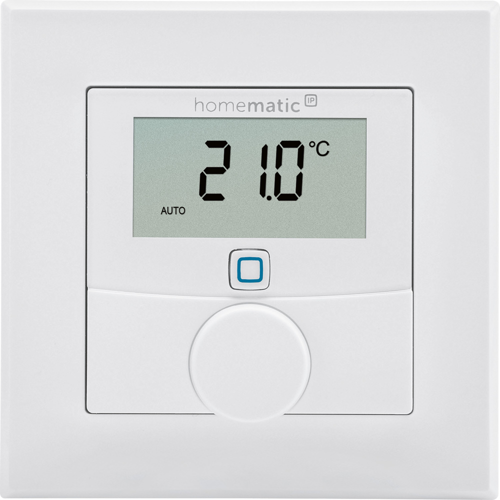Homematic IP Wired Smart Home Wandthermostat mit Luftfeuchtigkeitssensor, HmIPW-WTH