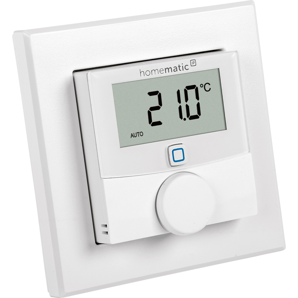 Homematic IP Wired Smart Home Wandthermostat mit Luftfeuchtigkeitssensor, HmIPW-WTH