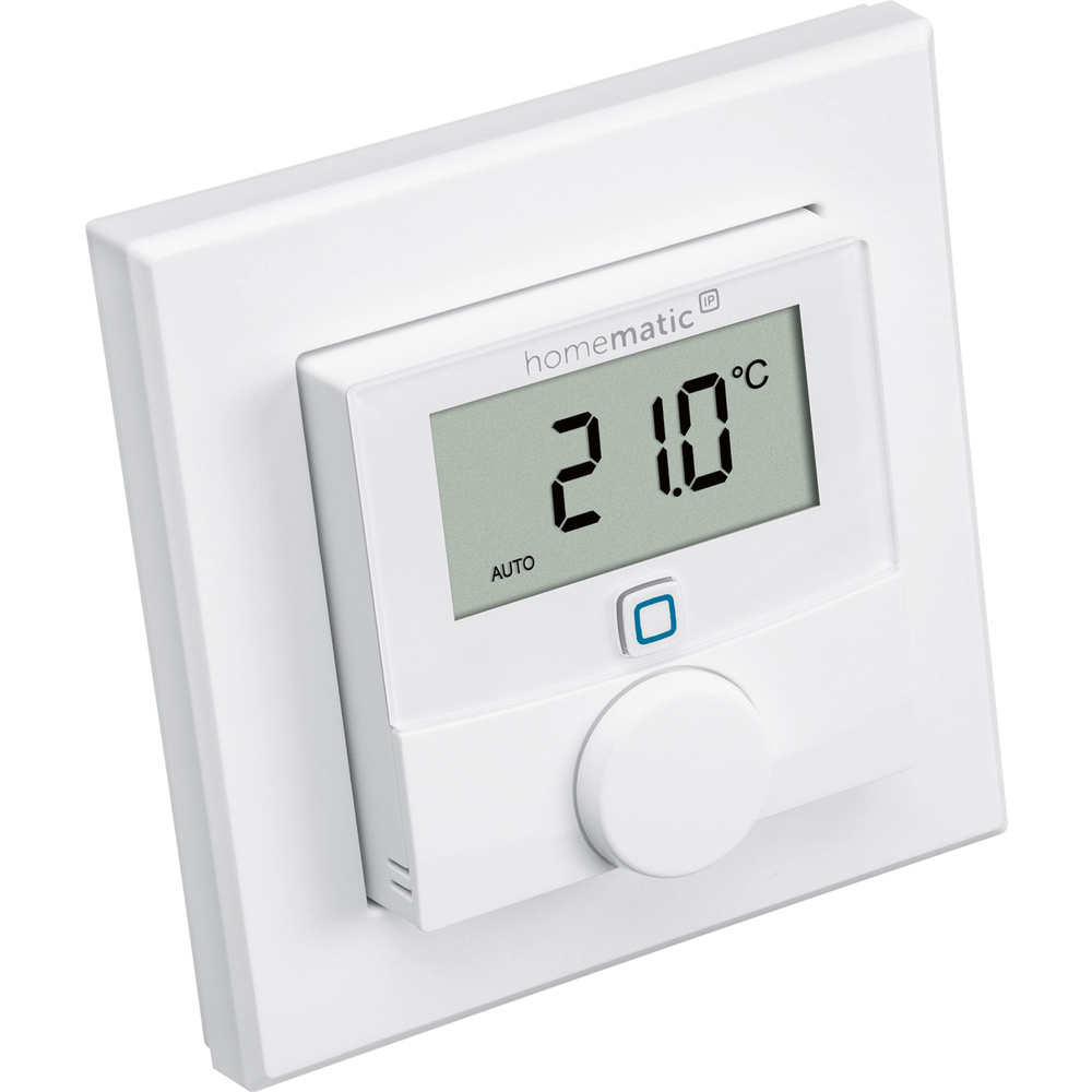 Homematic IP Wired Smart Home Wandthermostat mit Luftfeuchtigkeitssensor, HmIPW-WTH