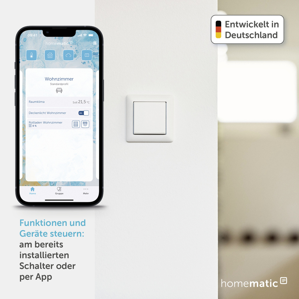 Homematic IP Smart Home Kontakt-Schnittstelle Unterputz – 1-fach, HmIP-FCI1