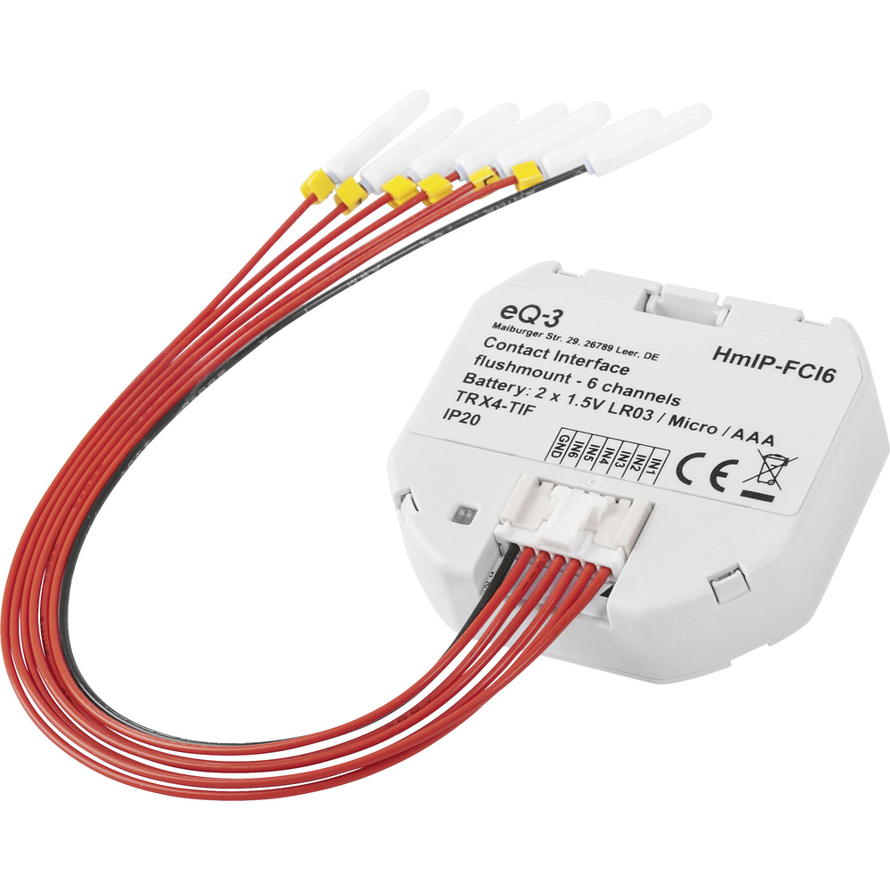 Homematic IP Smart Home Kontakt-Schnittstelle Unterputz – 6-fach, HmIP-FCI6