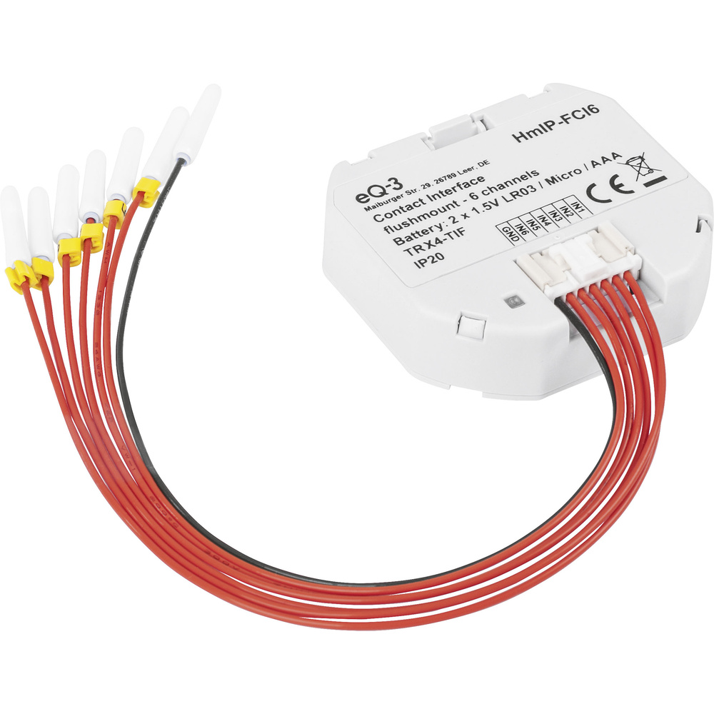 Homematic IP Smart Home Kontakt-Schnittstelle Unterputz – 6-fach, HmIP-FCI6