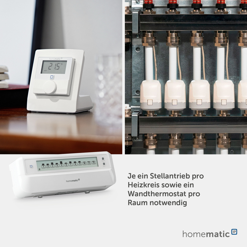Homematic IP Smart Home Fußbodenheizungscontroller – 12 Kanäle, motorisch, HmIP-FALMOT-C12