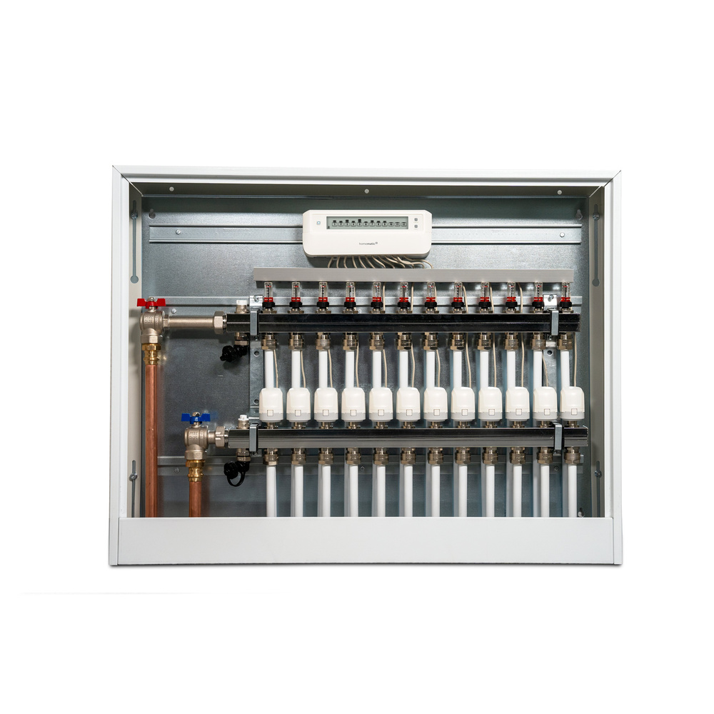 Homematic IP Smart Home Fußbodenheizungscontroller – 12 Kanäle, motorisch, HmIP-FALMOT-C12