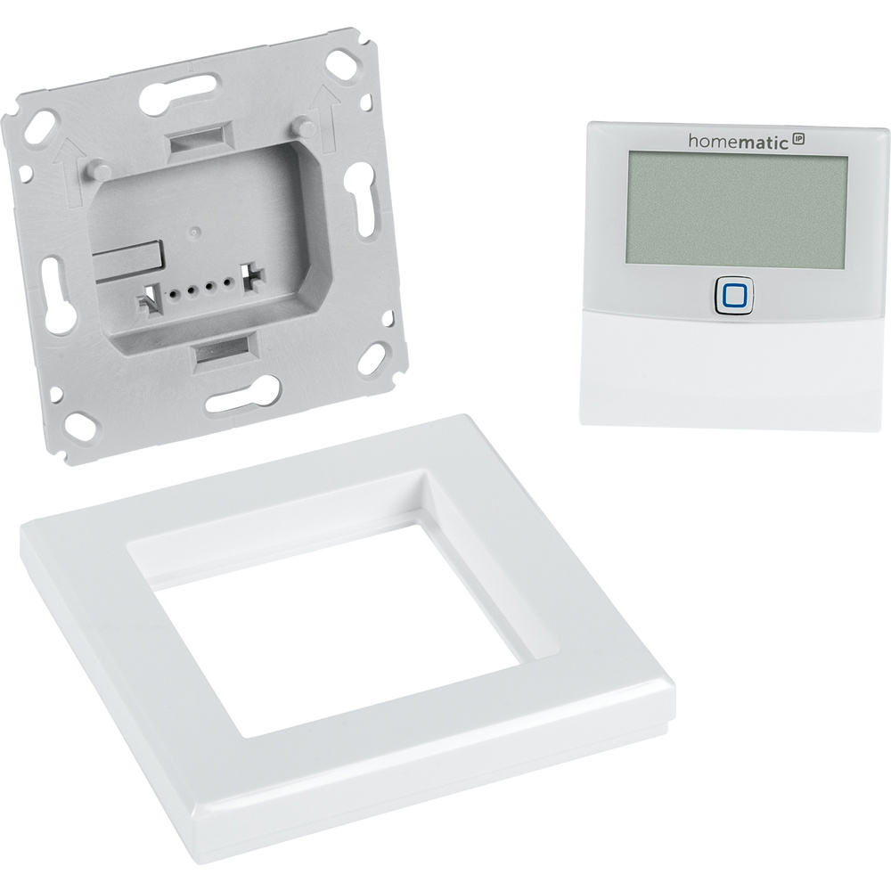 Homematic IP Wired Smart Home Temperatur- und Luftfeuchtigkeitssensor mit Display – innen, HmIPW-STHD