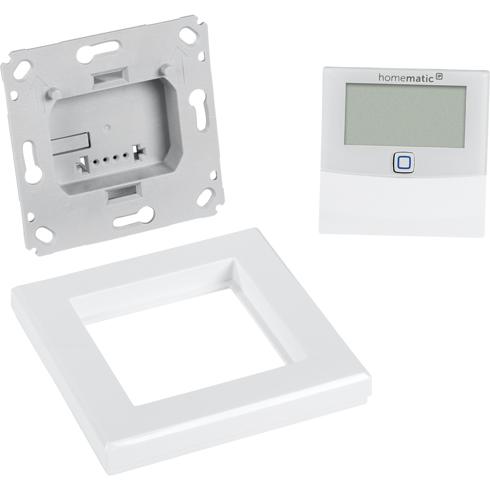 Homematic IP Wired Smart Home Temperatur- und Luftfeuchtigkeitssensor mit Display HmIPW-STHD – innen