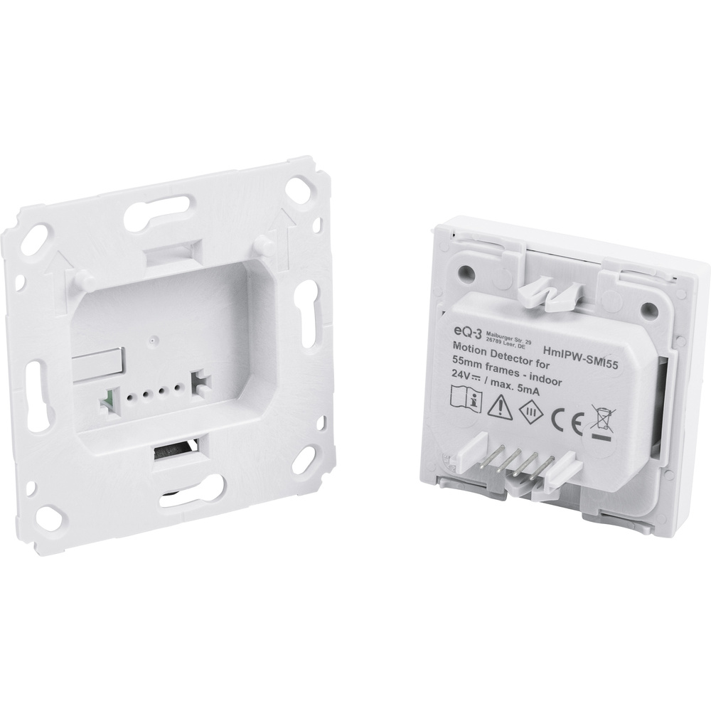 Homematic IP Wired Smart Home Bewegungsmelder für 55er Rahmen – innen, HmIPW-SMI55