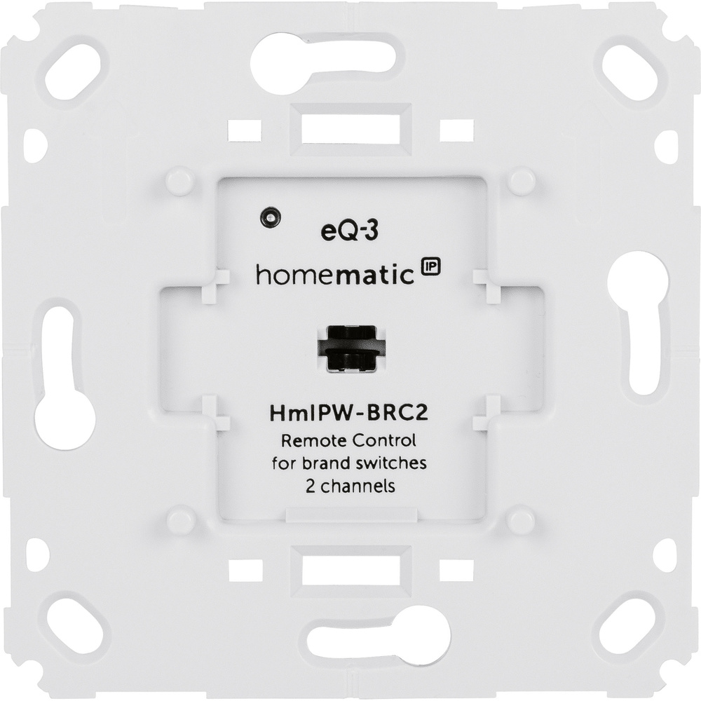 Homematic IP Wired Smart Home Wandtaster für Markenschalter – 2-fach, HmIPW-BRC2