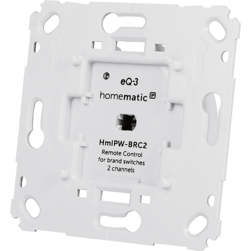 Homematic IP Wired Smart Home Wandtaster für Markenschalter – 2-fach, HmIPW-BRC2
