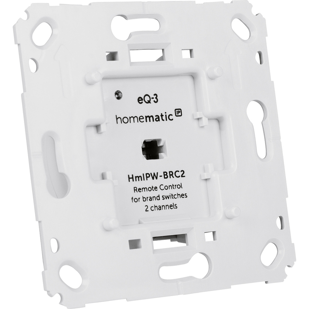 Homematic IP Wired Smart Home Wandtaster für Markenschalter – 2-fach, HmIPW-BRC2