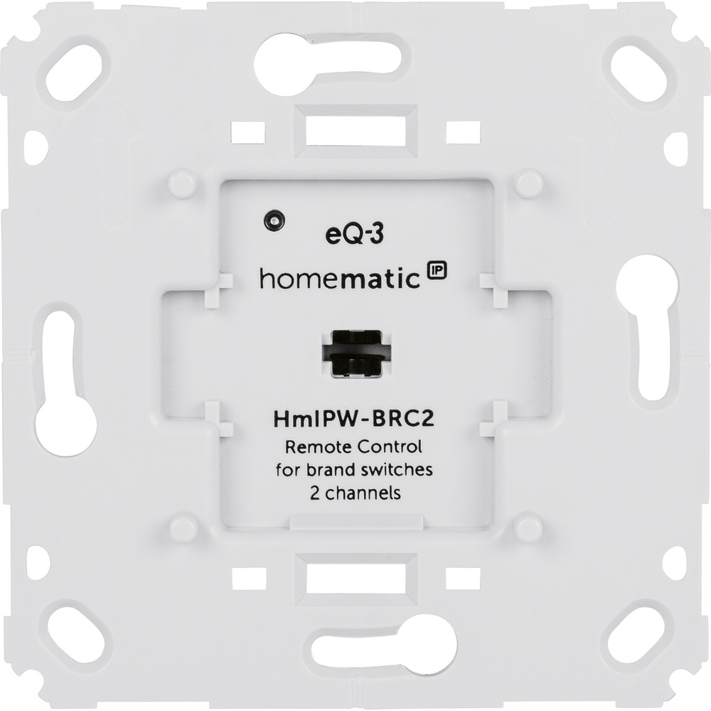 Homematic IP Wired Smart Home Wandtaster für Markenschalter HmIPW-BRC2, 2-fach