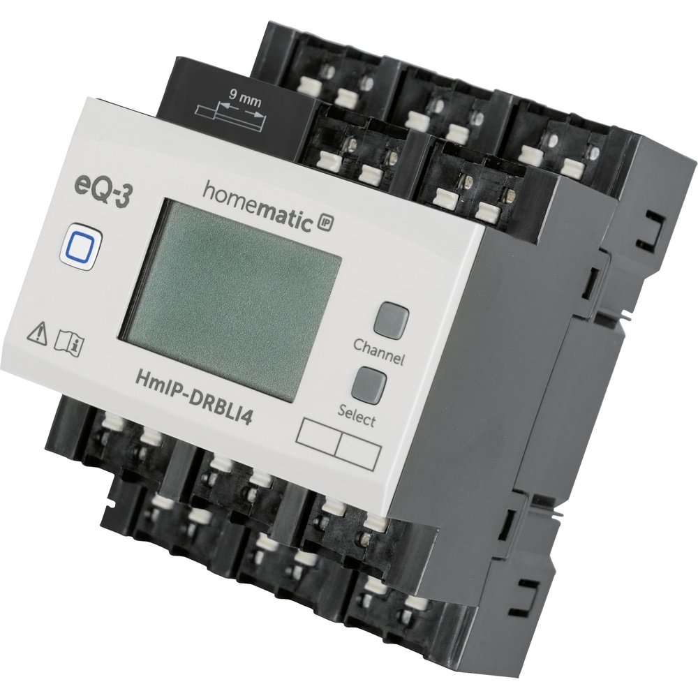 Homematic IP Smart Home Jalousieaktor für Hutschienenmontage  – 4-fach, HmIP-DRBLI4