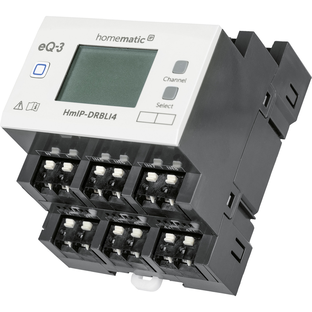 Homematic IP Smart Home Jalousieaktor für Hutschienenmontage  – 4-fach, HmIP-DRBLI4