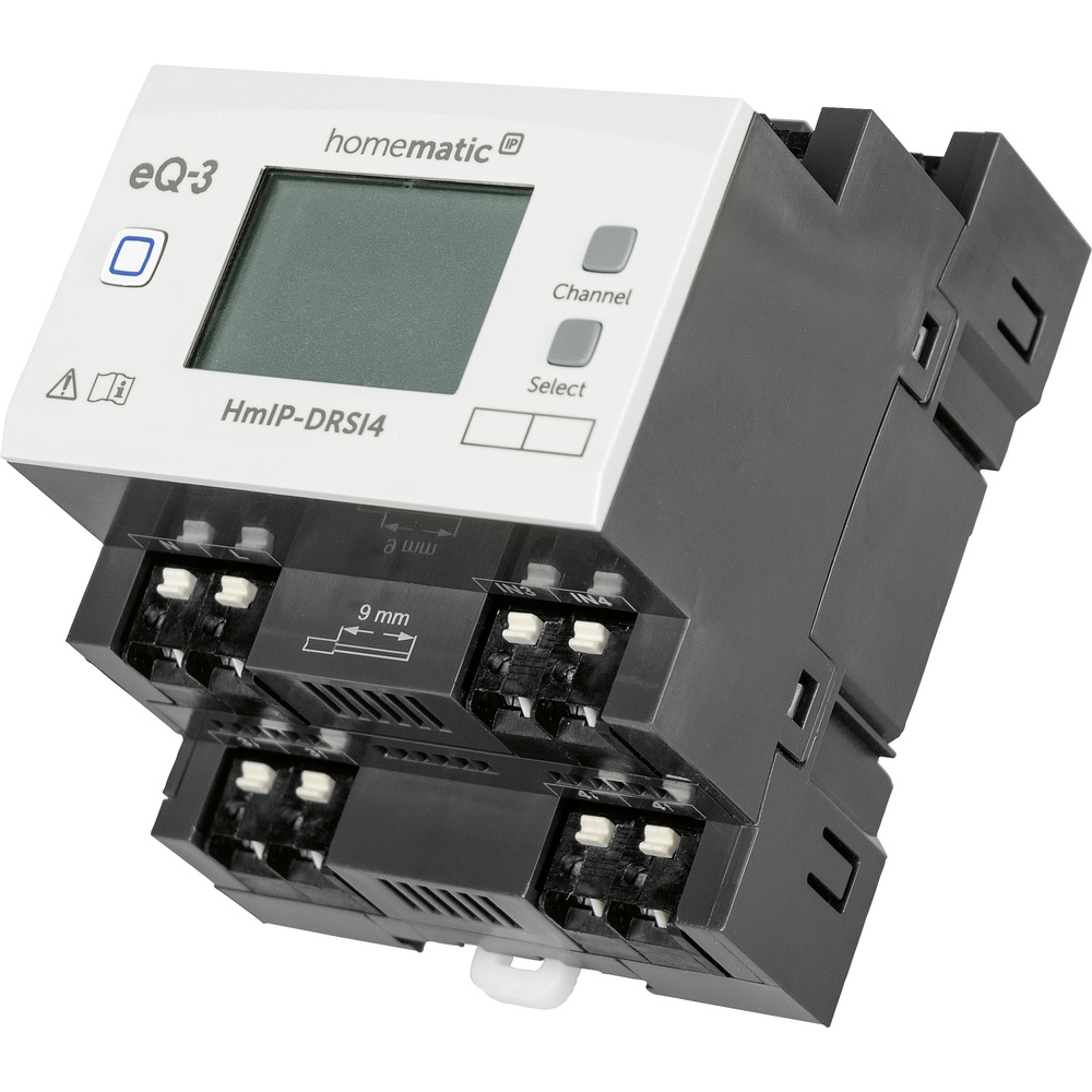 Homematic IP Smart Home Schaltaktor für Hutschienenmontage – 4-fach, HmIP-DRSI4