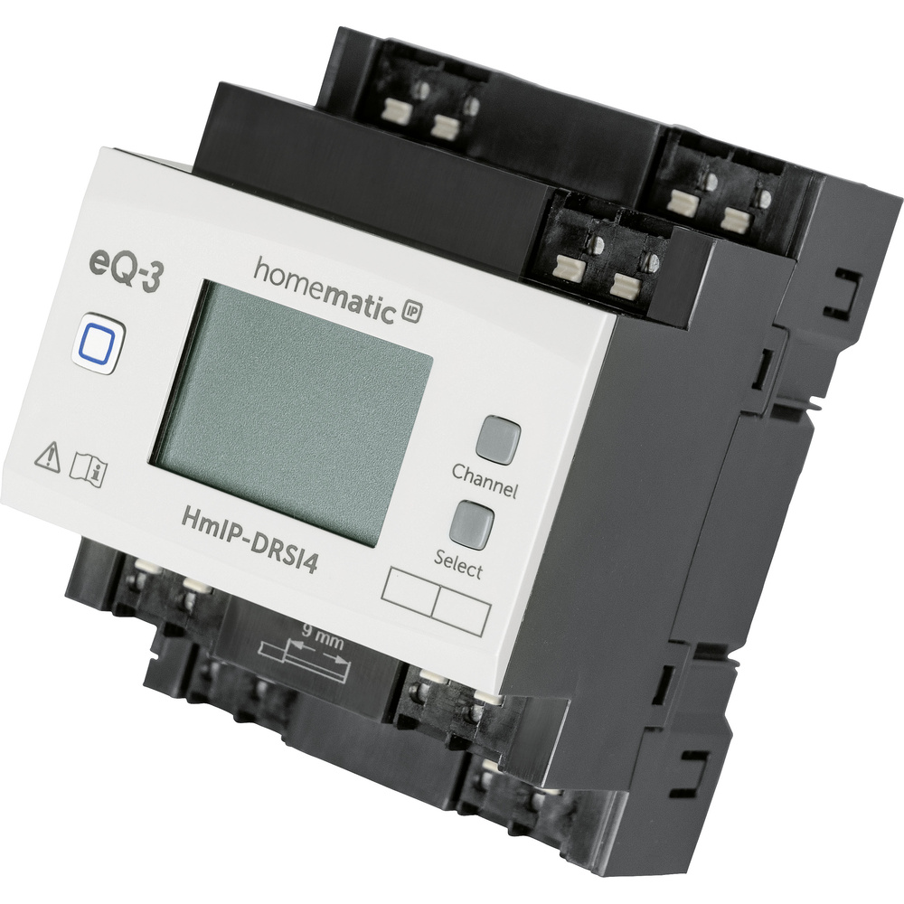 Homematic IP Smart Home Schaltaktor für Hutschienenmontage – 4-fach, HmIP-DRSI4