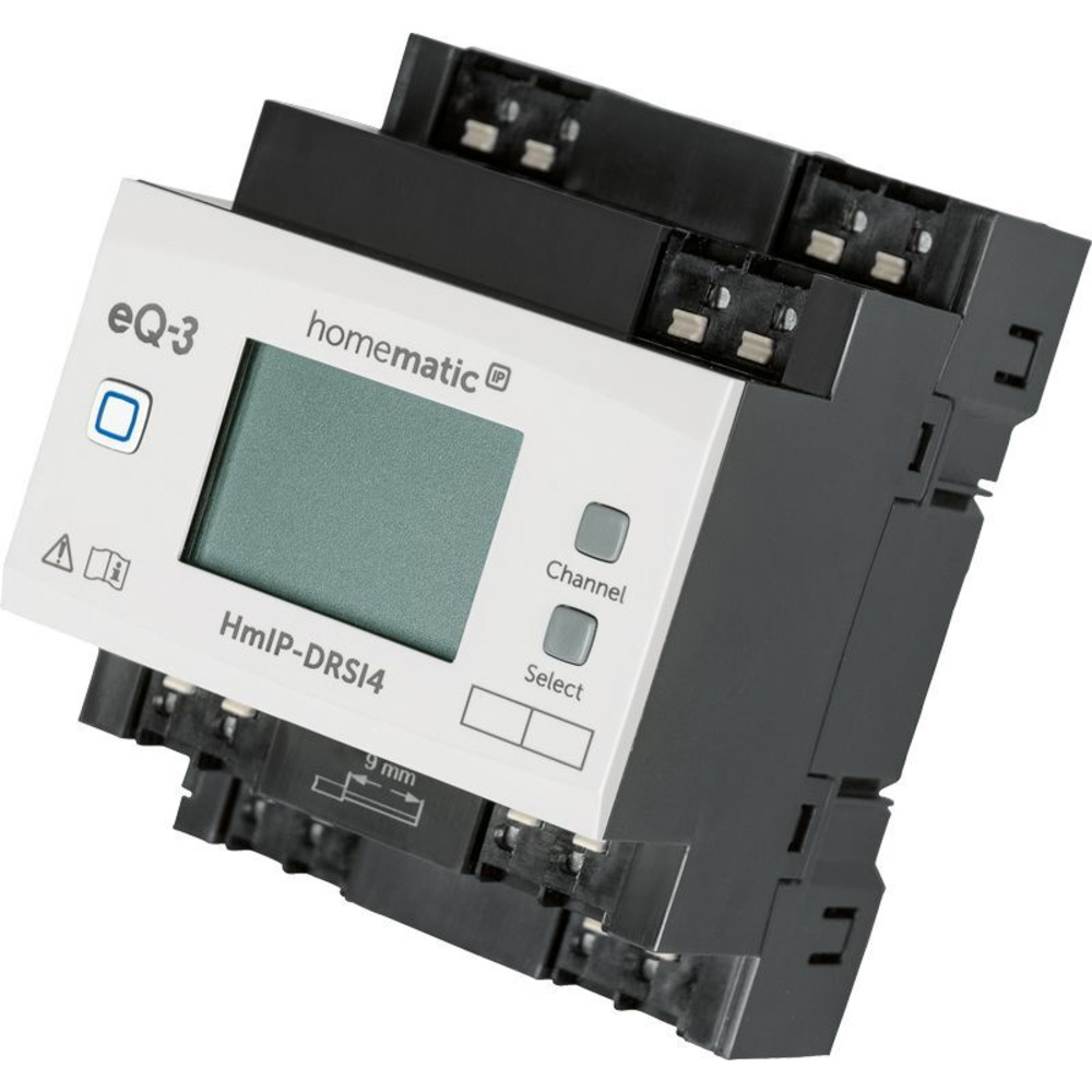Homematic IP Smart Home Funk-Schaltaktor für Hutschienenmontage HmIP-DRSI4, 4-fach