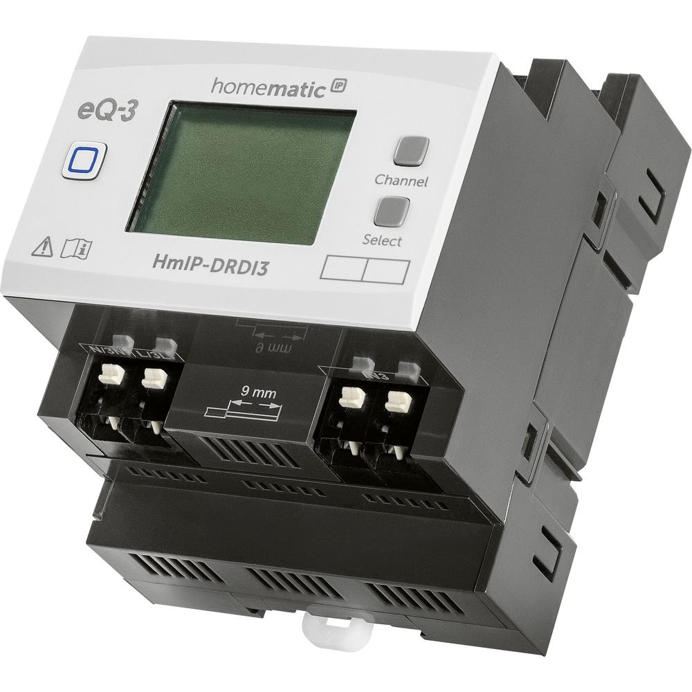 Homematic IP Smart Home Dimmaktor für Hutschienenmontage – 3-fach, HmIP-DRDI3