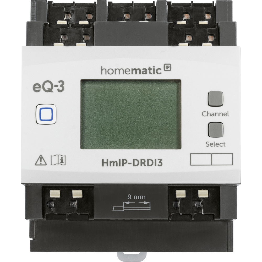 Homematic IP Smart Home Dimmaktor für Hutschienenmontage – 3-fach, HmIP-DRDI3