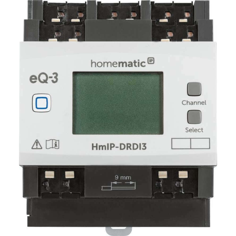 Homematic IP Smart Home Funk-Dimmaktor für Hutschienenmontage, HmIP-DRDI3, 3-fach