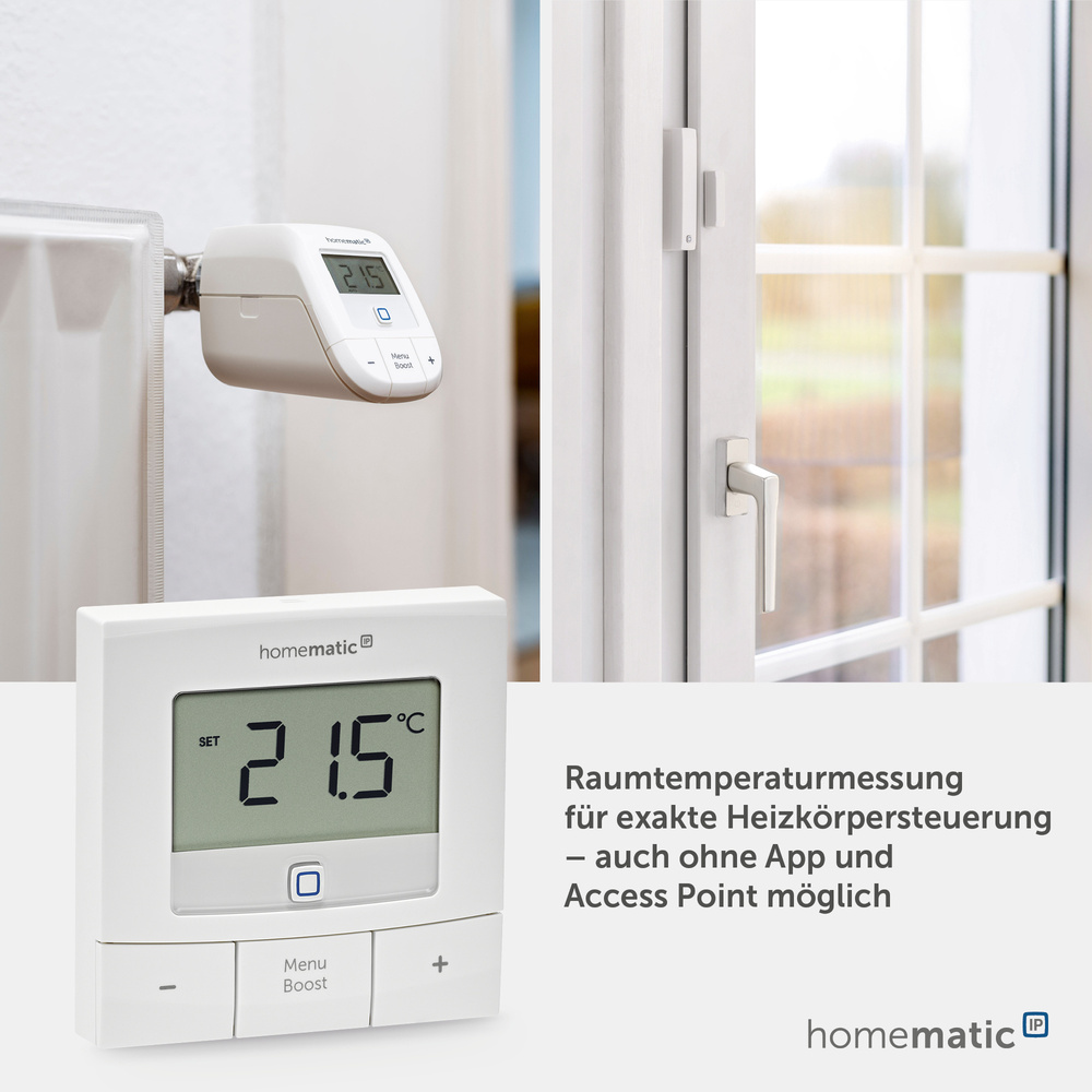 Homematic IP Smart Home Wandthermostat – basic, HmIP-WTH-B-2