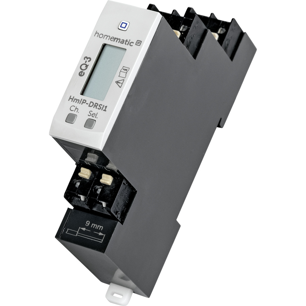 Homematic IP Smart Home Schaltaktor für Hutschienenmontage – 1-fach, HmIP-DRSI1