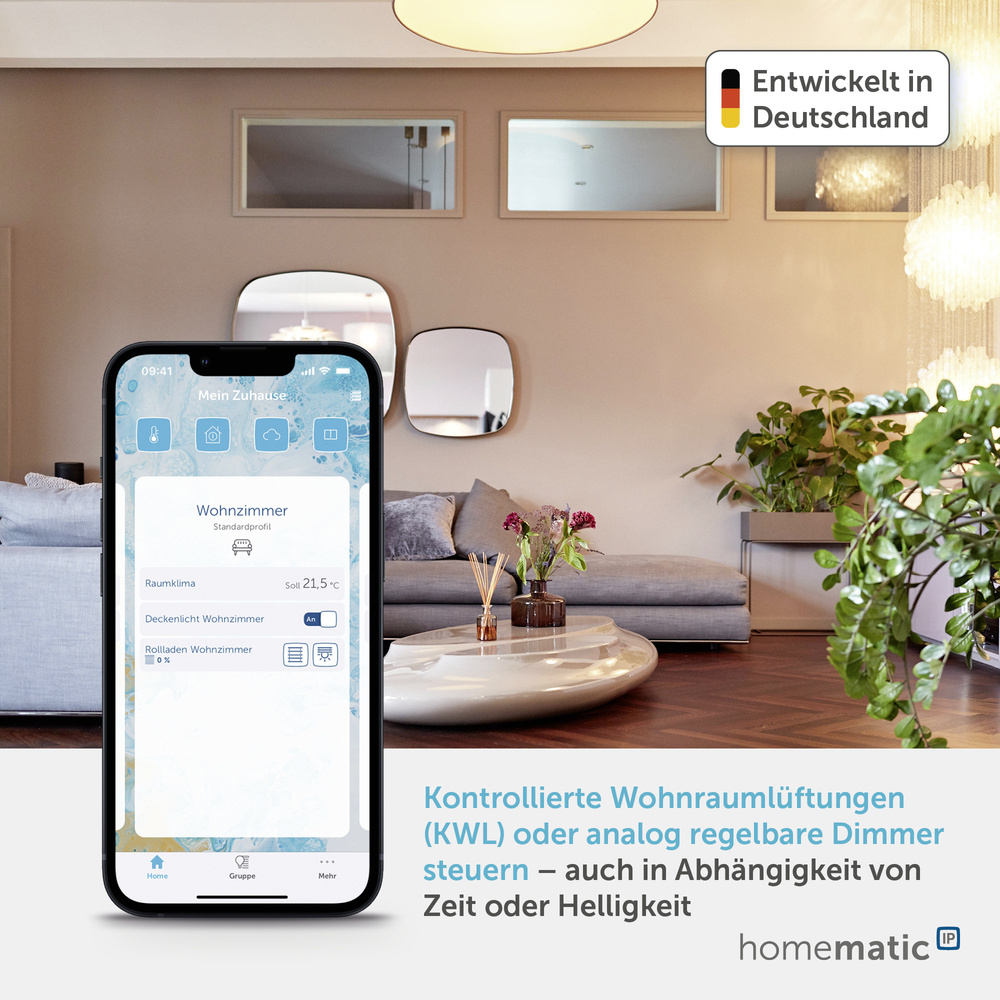 Homematic IP Smart Home Universalaktor – 0-10 V, HmIP-WUA