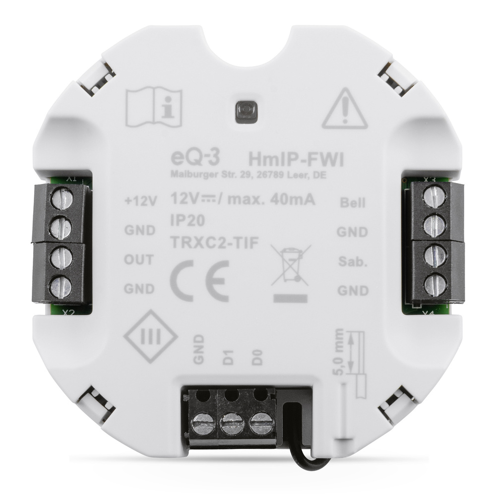Homematic IP Smart Home Wiegand-Schnittstelle, HmIP-FWI