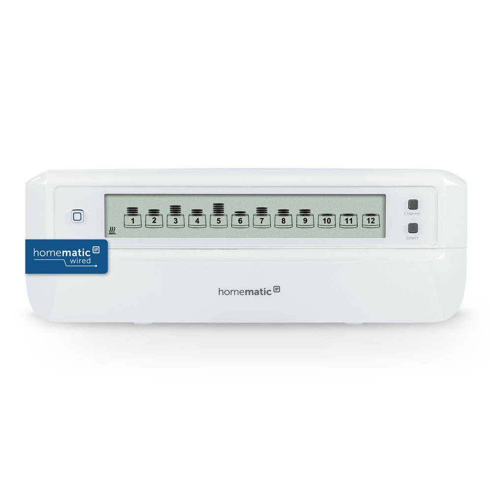 Homematic IP Wired Smart Home Fußbodenheizungscontroller - 12-fach, motorisch, HmIPW-FALMOT-C12