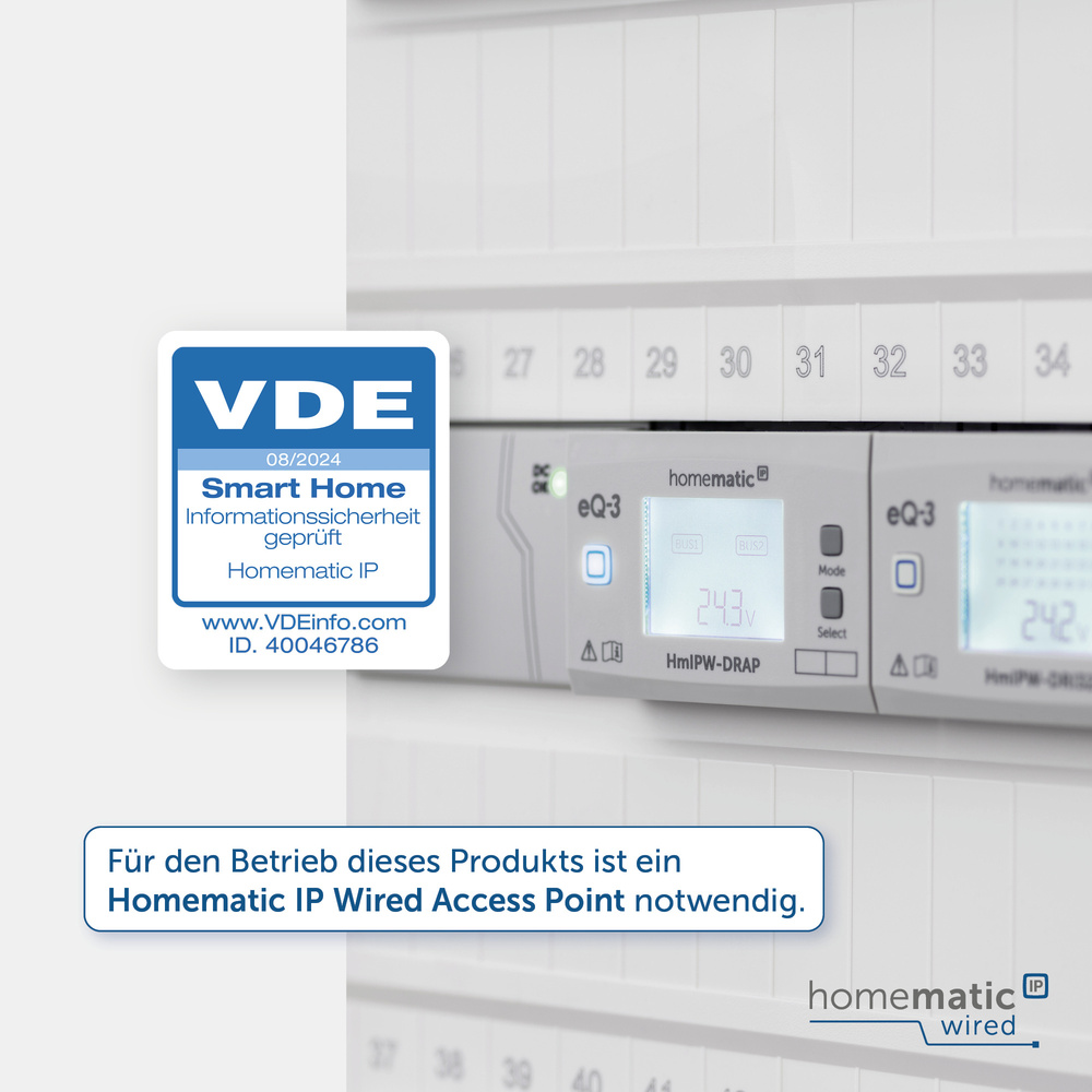 Homematic IP Wired Smart Home Fußbodenheizungscontroller - 12-fach, motorisch, HmIPW-FALMOT-C12