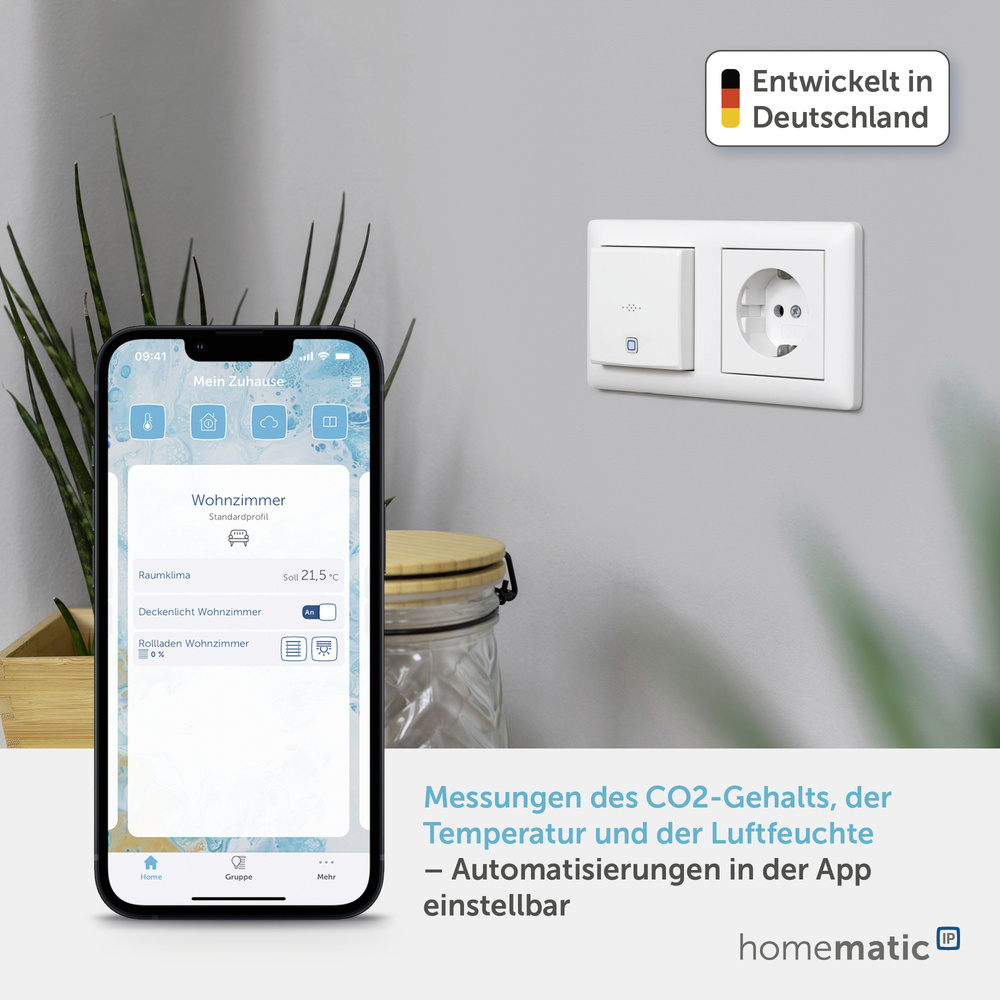 Homematic IP Smart Home CO2-Sensor, 230 V, HmIP-SCTH230