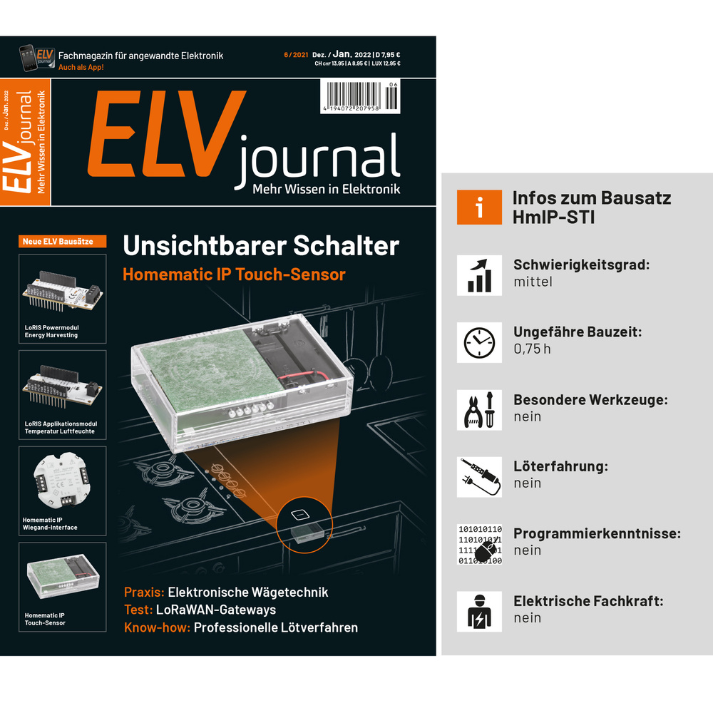 ELV Bausatz Homematic IP Touch-Sensor HmIP-STI