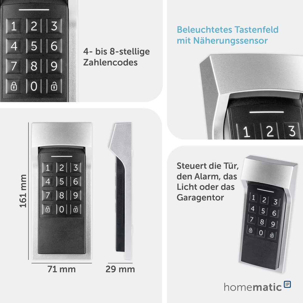 Homematic IP Smart Home Keypad, HmIP-WKP