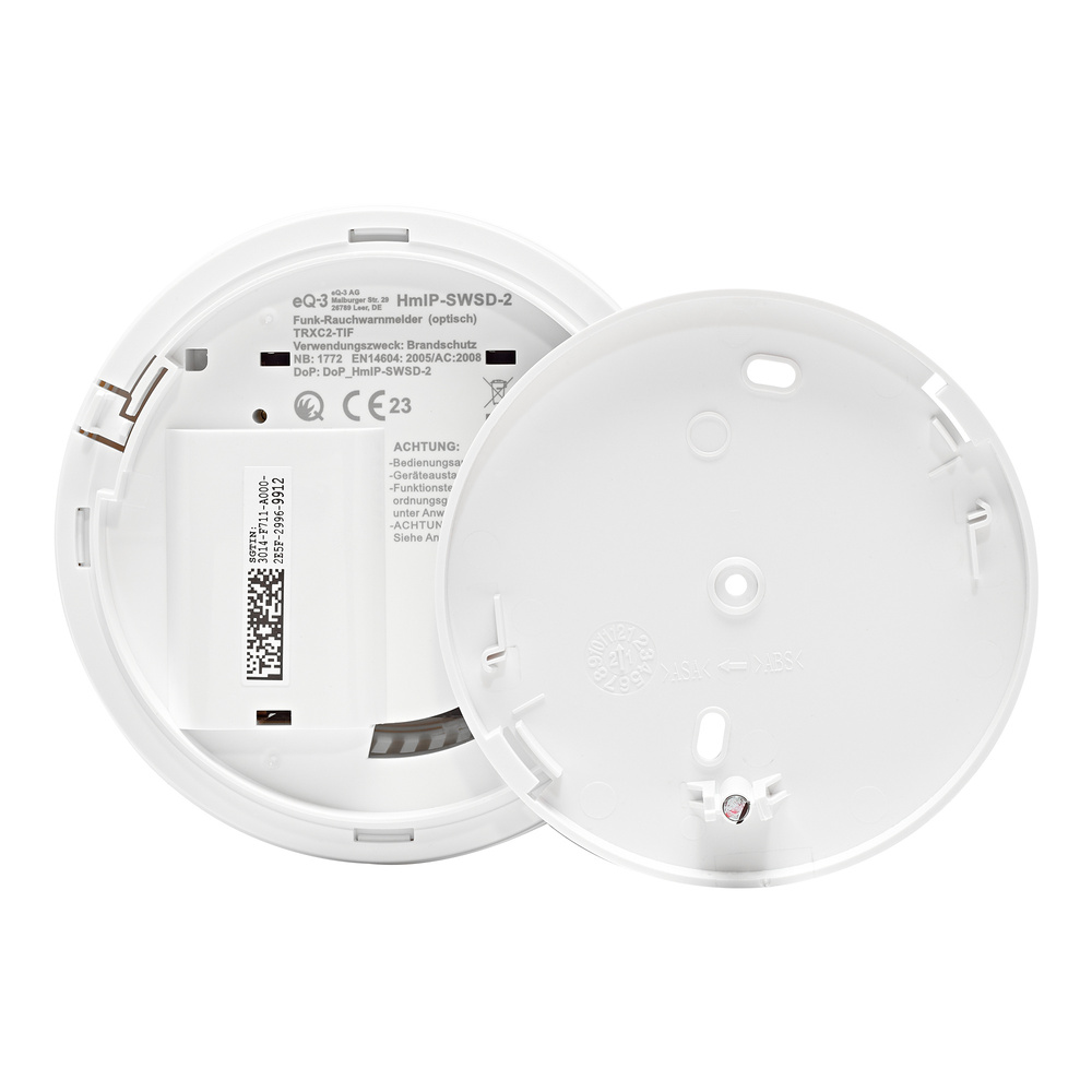 Homematic IP Smart Home Rauchwarnmelder mit Q-Label, HmIP-SWSD-2