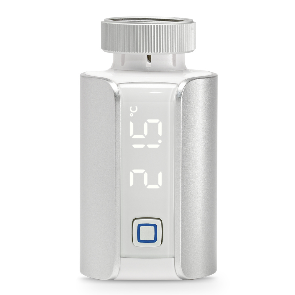 Homematic IP Smart Home Heizkörperthermostat – Evo, silber, HmIP-eTRV-E-S