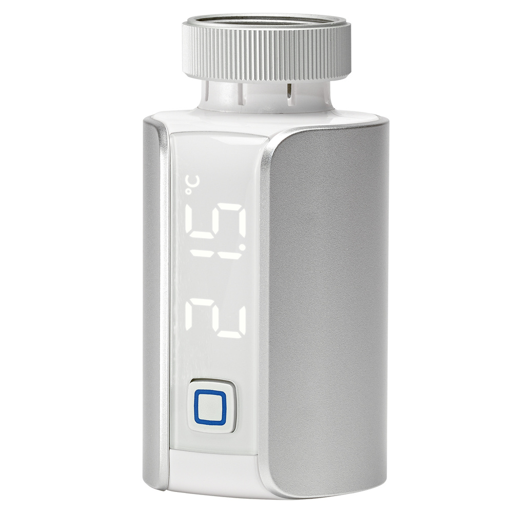 Homematic IP Smart Home Heizkörperthermostat – Evo, silber, HmIP-eTRV-E-S