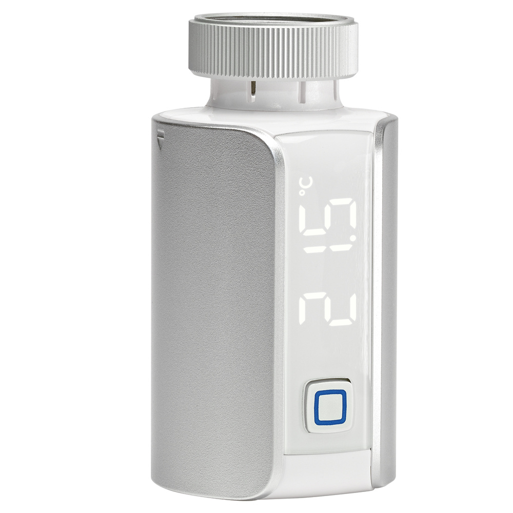 Homematic IP Smart Home Heizkörperthermostat – Evo, silber, HmIP-eTRV-E-S