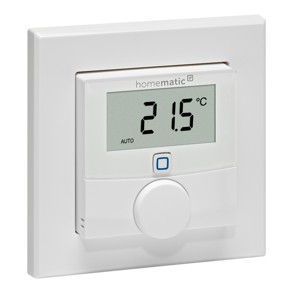 Homematic IP Smart Home Wandthermostat mit Luftfeuchtigkeitssensor, HmIP-WTH-1