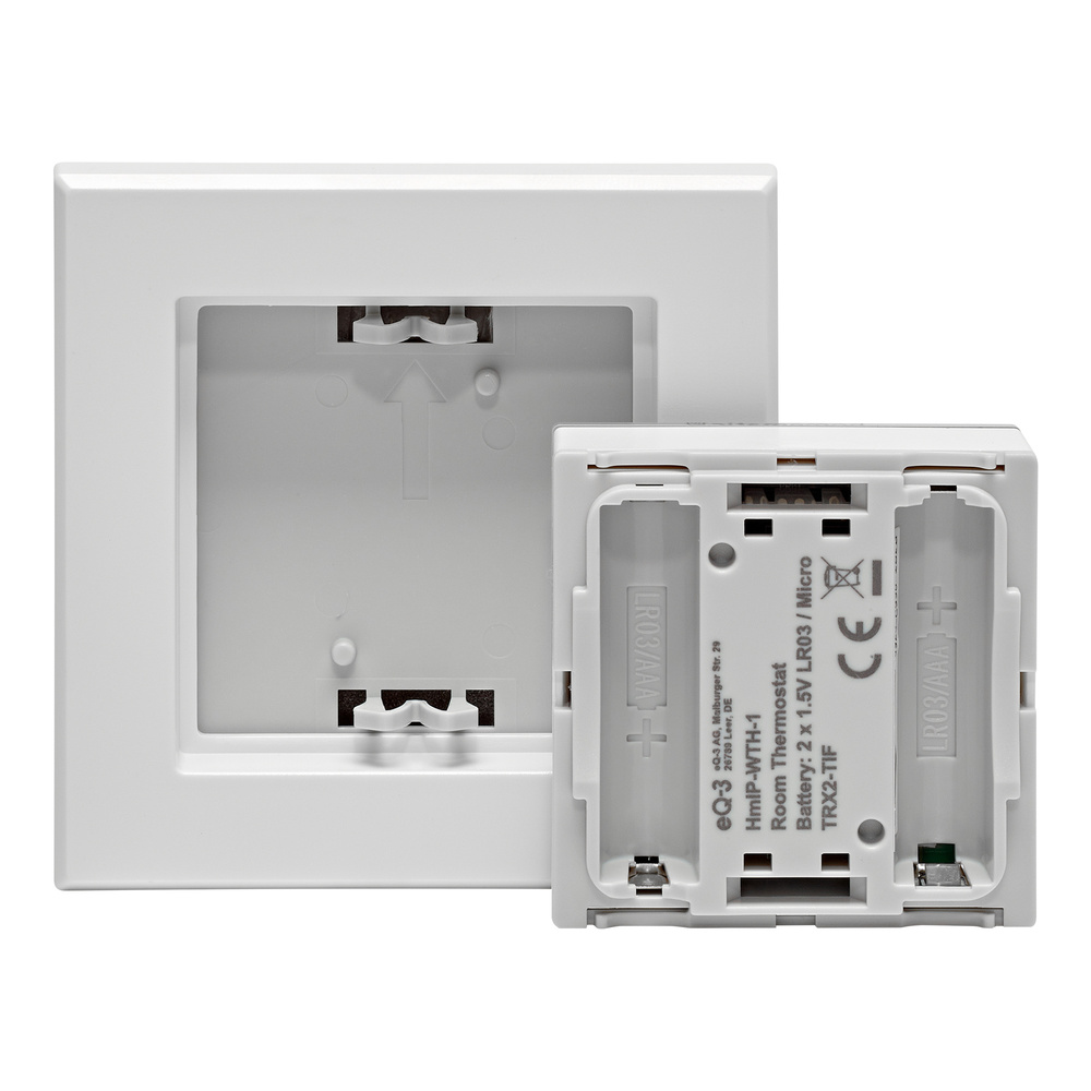 Homematic IP Smart Home Wandthermostat mit Luftfeuchtigkeitssensor, HmIP-WTH-1