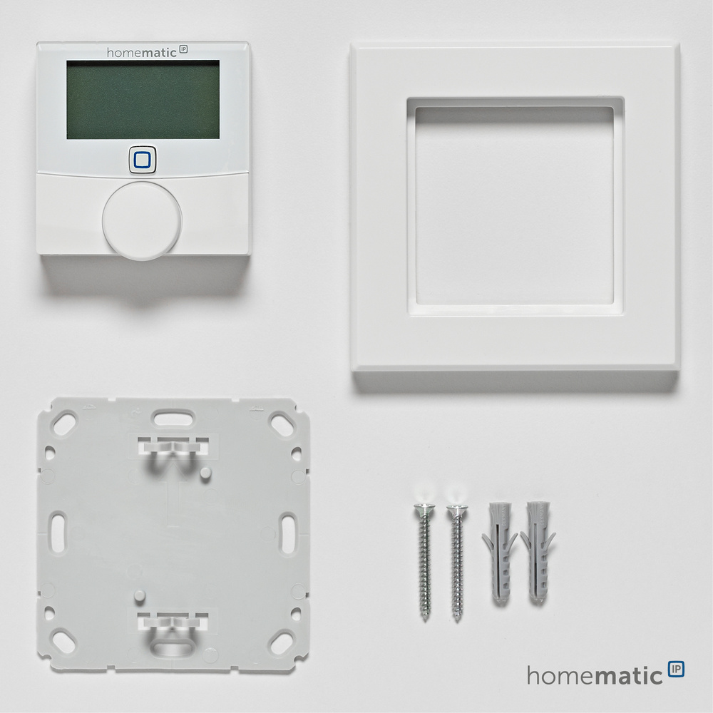 Homematic IP Smart Home Wandthermostat mit Luftfeuchtigkeitssensor, HmIP-WTH-1