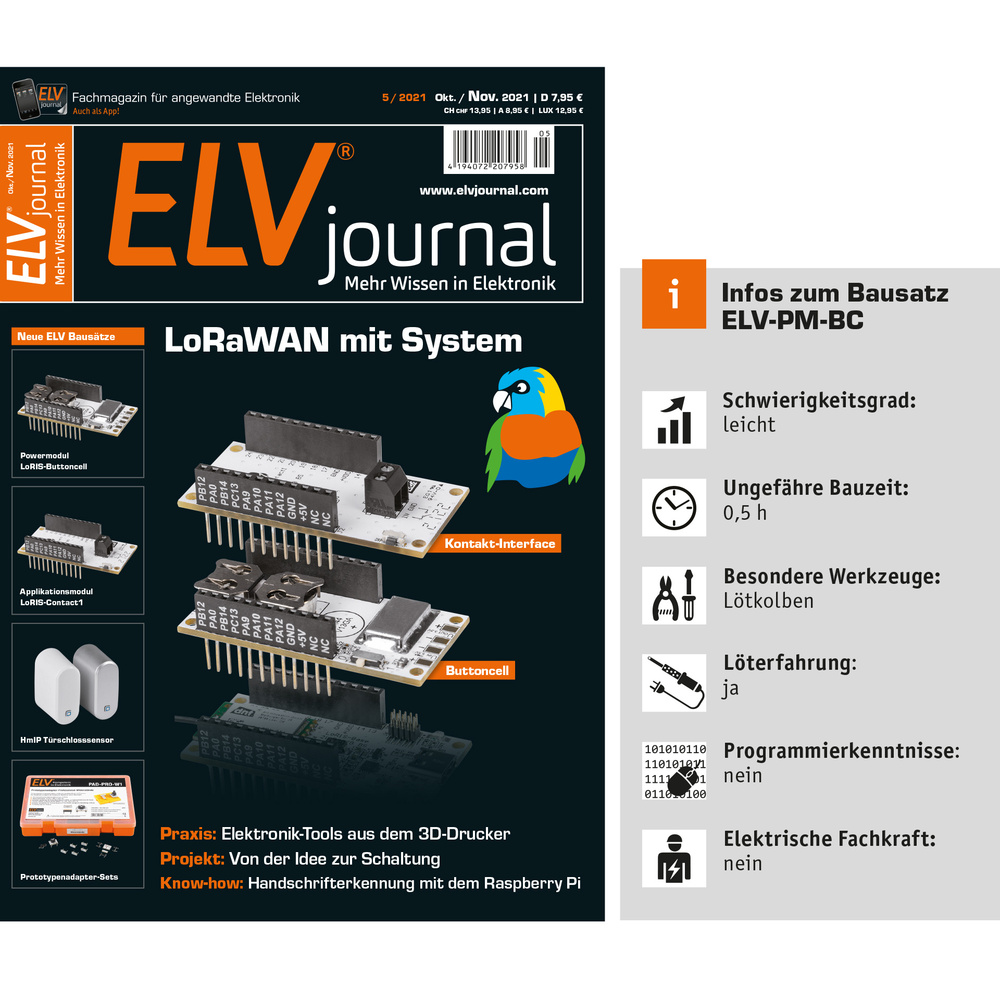 ELV Starter Set Bausatz LoRaWAN® Abstandsüberwachung