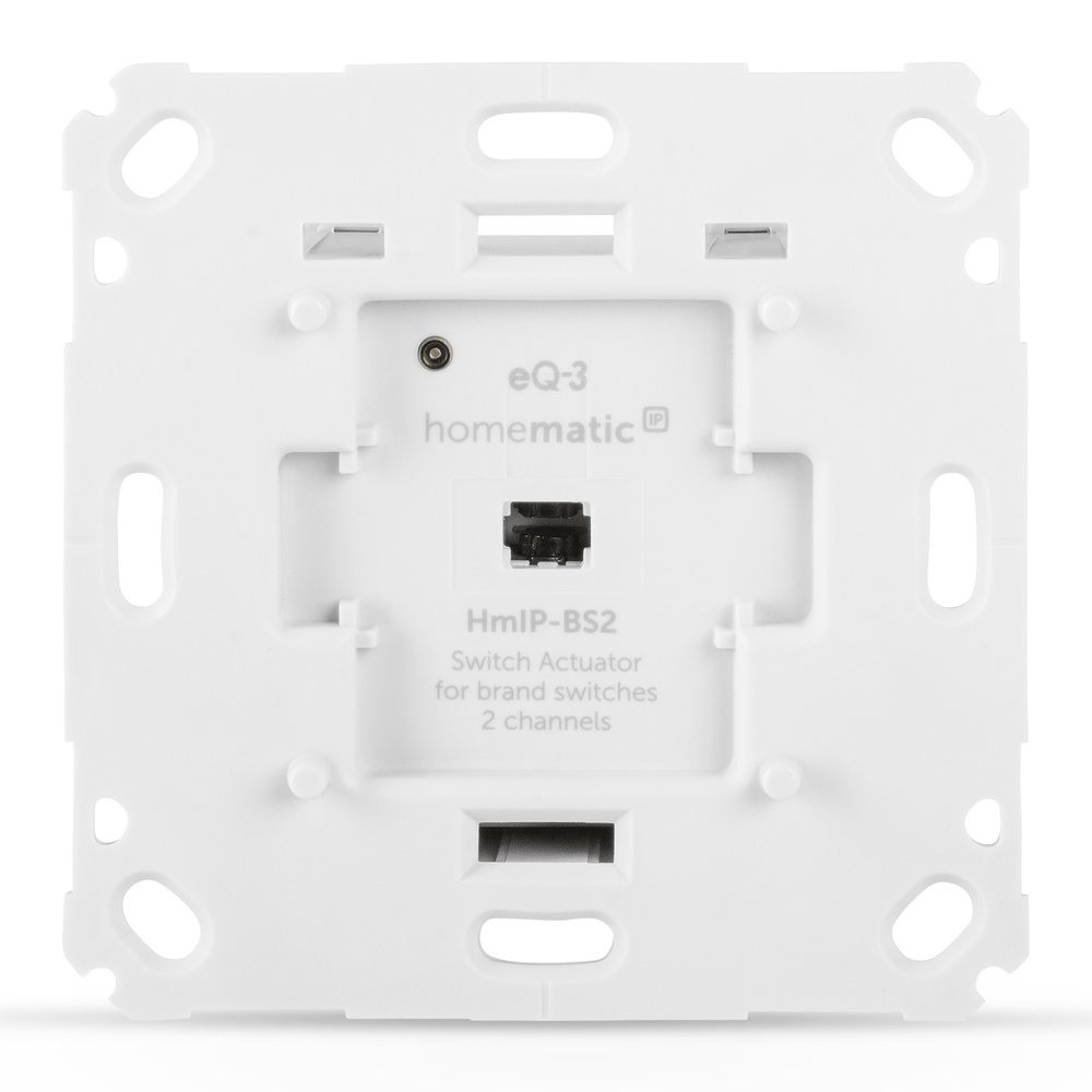 Homematic IP Smart Home Schaltaktor für Markenschalter – 2-fach, HmIP-BS2
