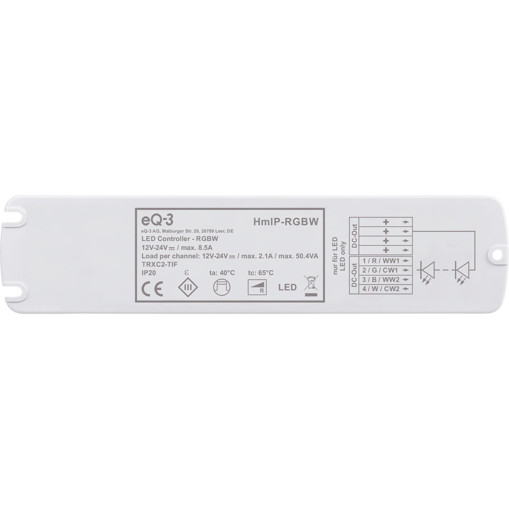 Homematic IP Smart Home LED Controller – RGBW, HmIP-RGBW
