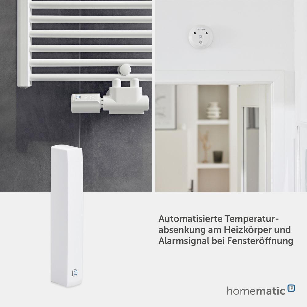 Homematic IP Smart Home Fenster- und Türkontakt – optisch, HmIP-SWDO-2