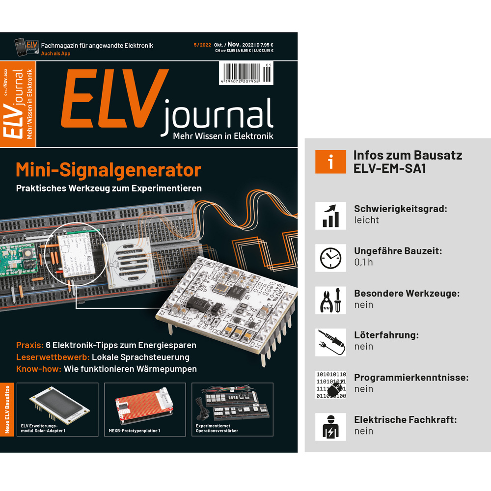 ELV Erweiterungsmodul Solar-Adapter 1 ELV-EM-SA1
