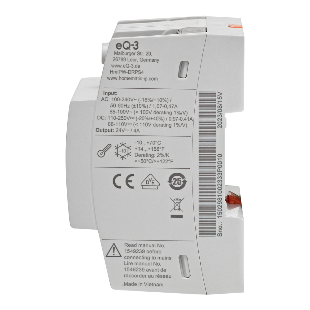 Homematic IP Wired Wired Netzteil, HmIPW-DRPS4